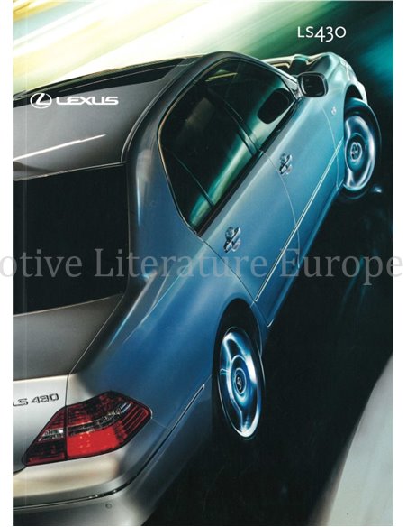2003 LEXUS LS430 PROSPEKT NIEDERLANDISCH