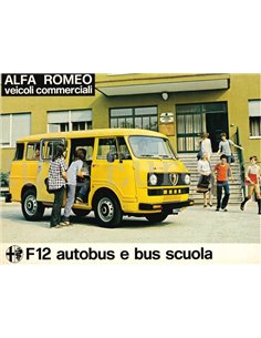 1973 ALFA ROMEO F12 AUTOBUS / BUS SCUOLA PROSPEKT ITALIENISCH