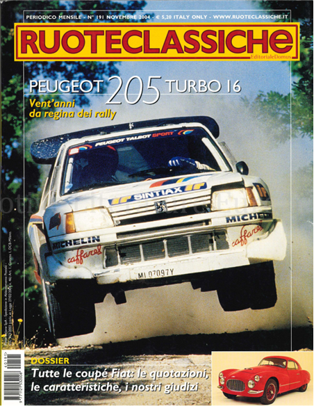 2004 RUOTECLASSICHE MAGAZINE NOVEMBER ITALIAANS