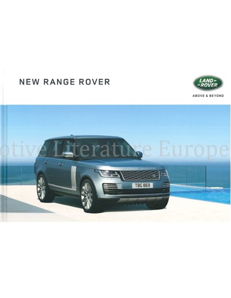 2018 NEW RANGE ROVER BROCHURE NEDERLANDS