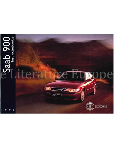 1998 SAAB 900 BETRIEBSANLEITUNG NIEDERLÄNDISCH