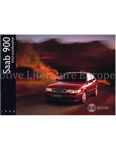 1998 SAAB 900 OWNER'S MANUAL DUTCH