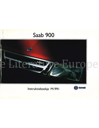 1991 SAAB 900 BETRIEBSANLEITUNG NIEDERLÄNDISCH