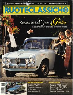 2002 RUOTECLASSICHE MAGAZINE OCTOBER ITALIAN