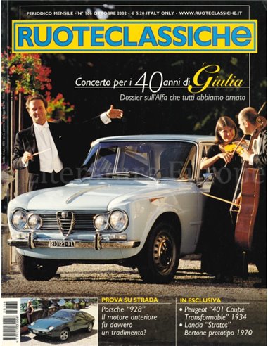 2002 RUOTECLASSICHE MAGAZINE OCTOBER ITALIAN