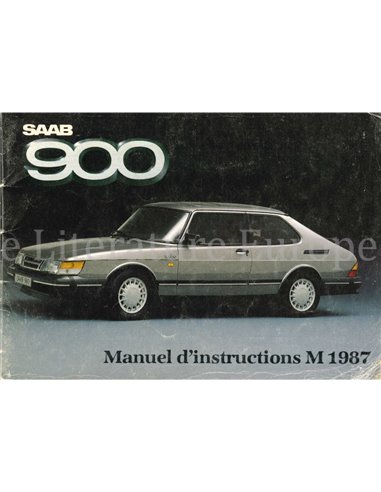 1987 SAAB 900 OWNERS MANUAL HANDBOOK FRENCH