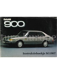 1987 SAAB 900 OWNERS MANUAL HANDBOOK DUTCH