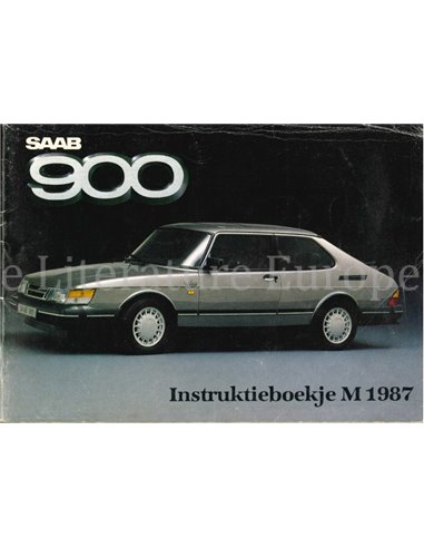 1987 SAAB 900 OWNERS MANUAL HANDBOOK DUTCH