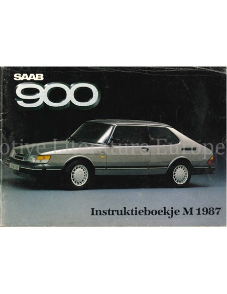 1987 SAAB 900 INSTRUCTIEBOEKJE NEDERLANDS