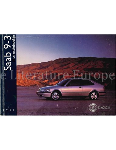 1998 SAAB 9-3 OWNERS MANUAL HANDBOOK DUTCH