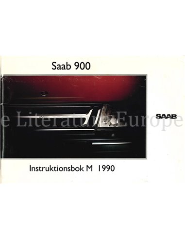 1991 SAAB 900 COUPE | SALOON OWNERS MANUAL SWEDISH