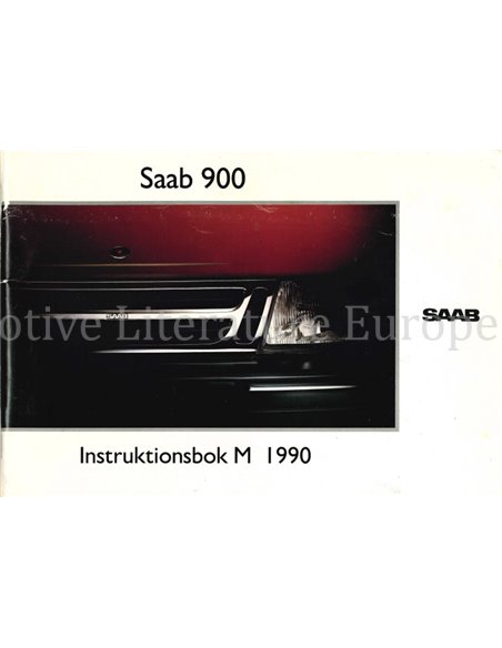 1991 SAAB 900 OWNERS MANUAL SWEDISH