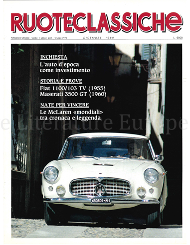 1989 RUOTECLASSICHE MAGAZINE 24 ITALIAN