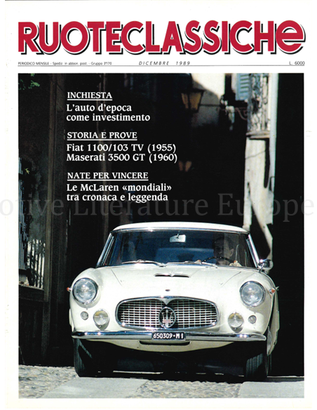 1989 RUOTECLASSICHE MAGAZINE 24 ITALIAANS