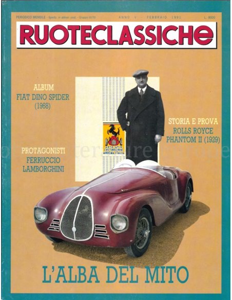 1991 RUOTECLASSICHE ZEITSCHRIFT 37 ITALIENISCH
