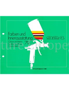 1979 PORSCHE 924 KLEUREN & INTERIEUR BROCHURE