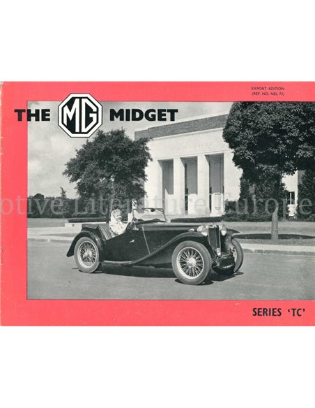1949 MG MIDGET TC BROCHURE ENGELS