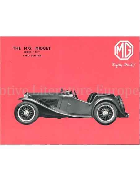1949 MG MIDGET TC BROCHURE ENGELS