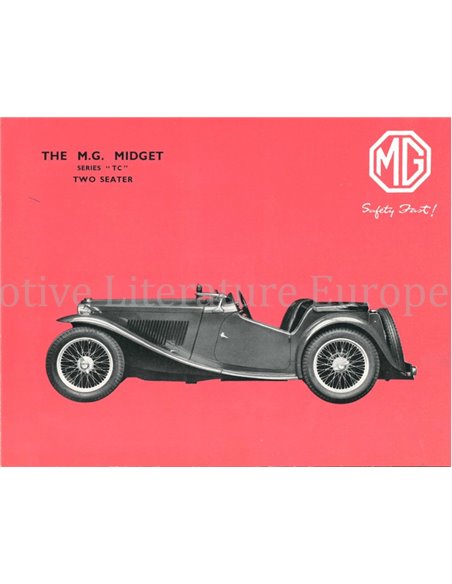 1949 MG MIDGET TC BROCHURE ENGELS