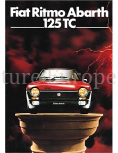 1982 FIAT RITMO ABARTH 125 TC BROCHURE FRANS