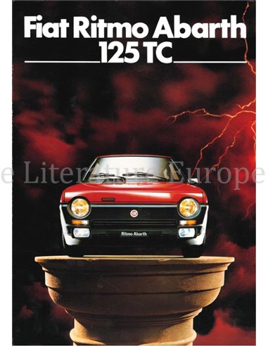 1982 FIAT RITMO ABARTH 125 TC BROCHURE FRENCH