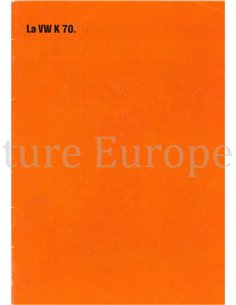 1971 VOLKSWAGEN K70 BROCHURE FRENCH