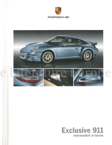 2011 PORSCHE 911 EXCLUSIVE HARDBACK BROCHURE DUTCH