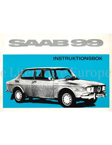 1969 SAAB 99 OWNERS MANUAL SWEDISH