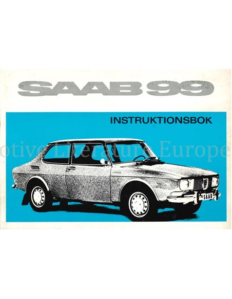 1969 SAAB 99 BETRIEBSANLEITUNG SCHWEDISCH