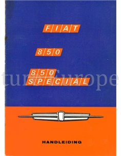 1968 FIAT 850 SPECIAL INSTRUCTIEBOEKJE NEDERLANDS