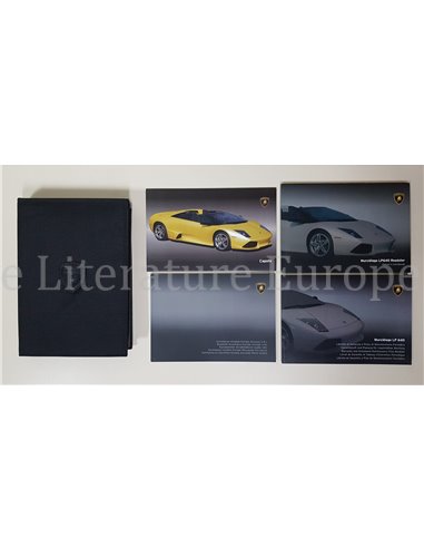 2009 LAMBORGHINI MURCIELAGO LP640 ROADSTER VOLLSTÄNDIGE BORDMAPPE DEUTSCH