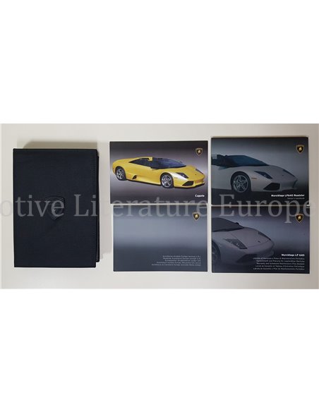 2009 LAMBORGHINI MURCIELAGO LP640 ROADSTER VOLLSTÄNDIGE BORDMAPPE DEUTSCH