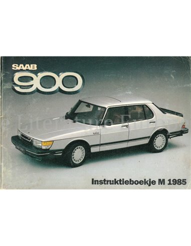 1985 SAAB 900 OWNERS MANUAL DUTCH