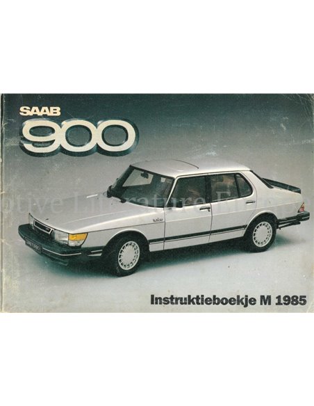 1985 SAAB 900 OWNERS MANUAL DUTCH