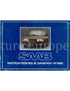 1982 SAAB 900 BETRIEBSANLEITUNG NIEDERLÄNDISCH