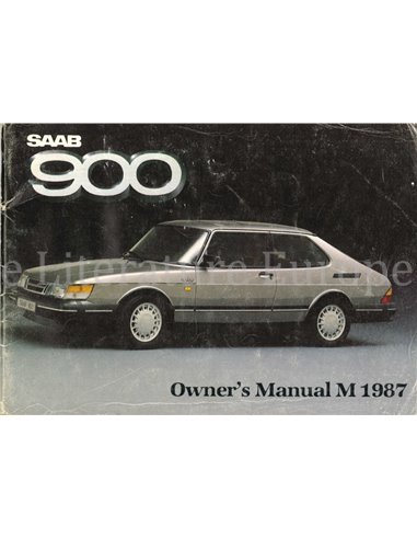 1987 SAAB 900 OWNERS MANUAL ENGLISH