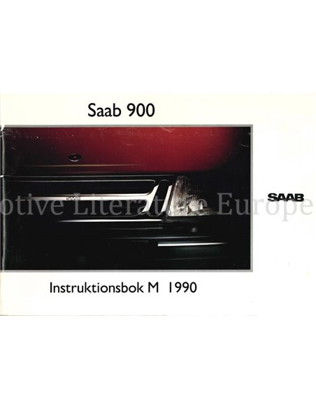 1990 SAAB 900 OWNERS MANUAL SWEDISH