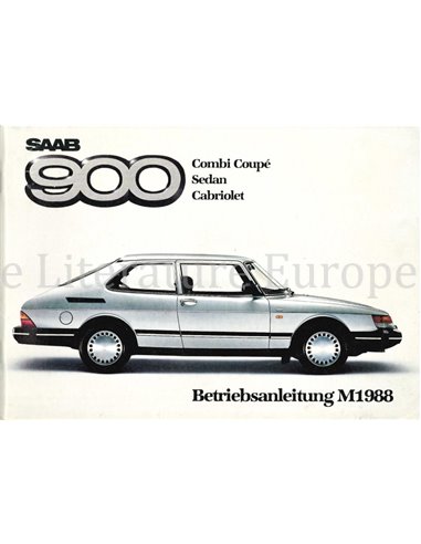 1988 SAAB 900 INSTRUCTIEBOEKJE DUITS