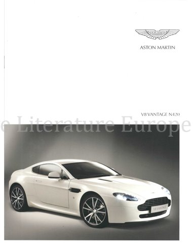 2011 ASTON MARTIN V8 VANTAGE N420 BROCHURE ENGLISH