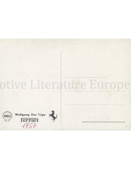 1958 FERRARI WOLFGANG VON TRIPS POSTCARD
