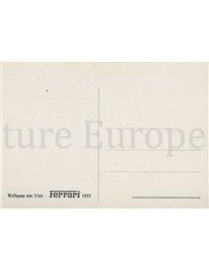 1957 FERRARI WOLFGANG VON TRIPS POSTCARD 2