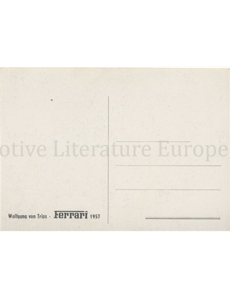 1957 FERRARI WOLFGANG VON TRIPS POSTCARD