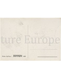 1957 FERRARI PETER COLLINS POSTKARTE 2