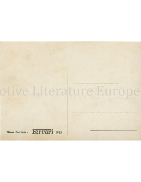 1955 FERRARI NINO FARINA POSTCARD