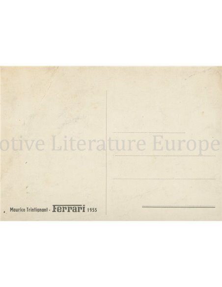 1955 FERRARI MAURICE TRINTIGNANT ANSICHTKAART