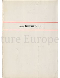 1969 FERRARI 365 GTB/4 BETRIEBSANLEITUNG 34/69 2