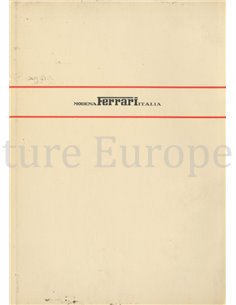 1973 FERRARI 365 GTB/4 INSTRUCTIEBOEKJE 74/73 2