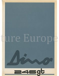 1970 FERRARI DINO 246 GT INSTRUCTIEBOEKJE