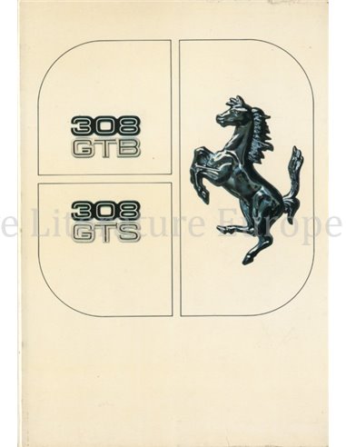1978 FERRARI 308 GTB / GTS OWNERS MANUAL 155/78