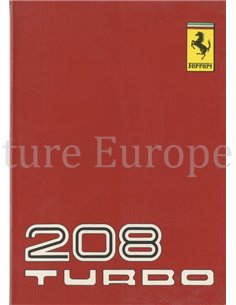 1982 FERRARI 208 TURBO BETRIEBSANLEITUNG 239/82